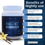 Night Nutrition Night Time Protein Powder Vanilla - 21 oz - image 3