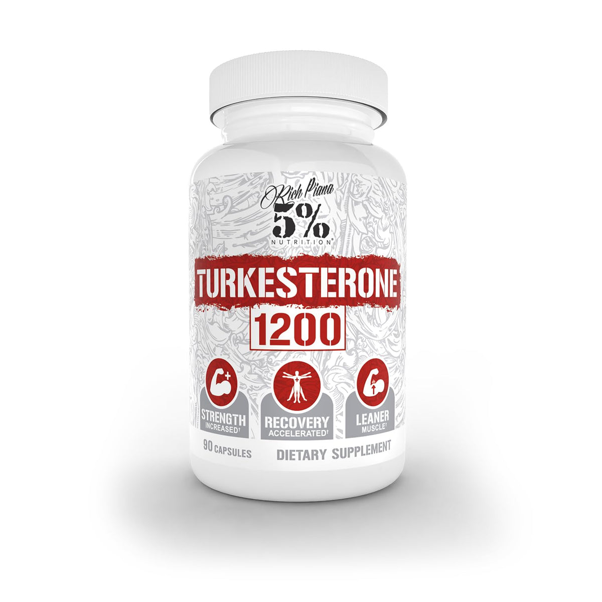 5% Nutrition Turkesterone 1200mg Muscle Builder - 120 Capsules