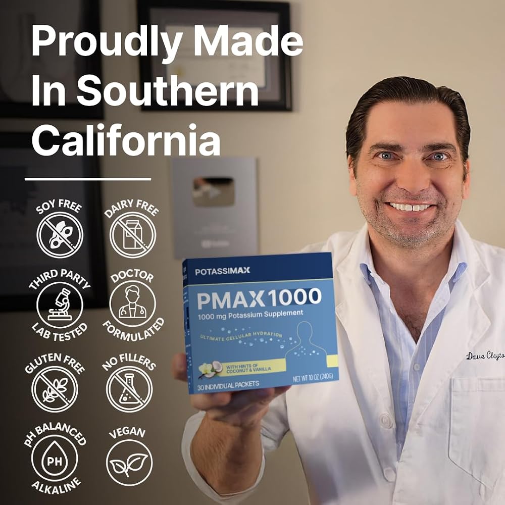 PotassiMax PMAX1000 Potassium Supplement Powder 1000mg