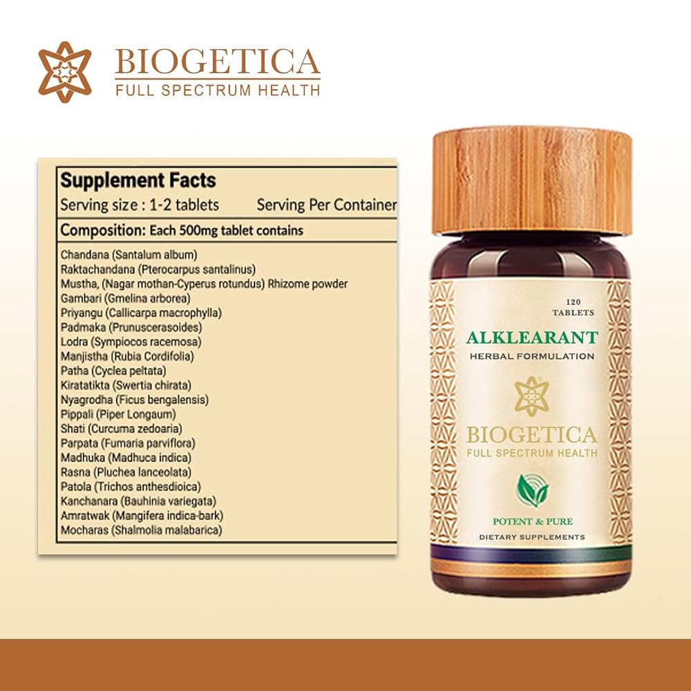 Biogetica Alklearant Natural Digestive Support Supplement - 120 Tablets - image 5