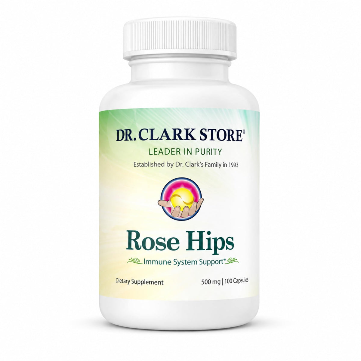Dr Clark Rose Hips Supplement 500 MG - 100 Capsules