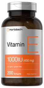 Horbäach Vitamin E 1000 IU Softgels - 200 Count