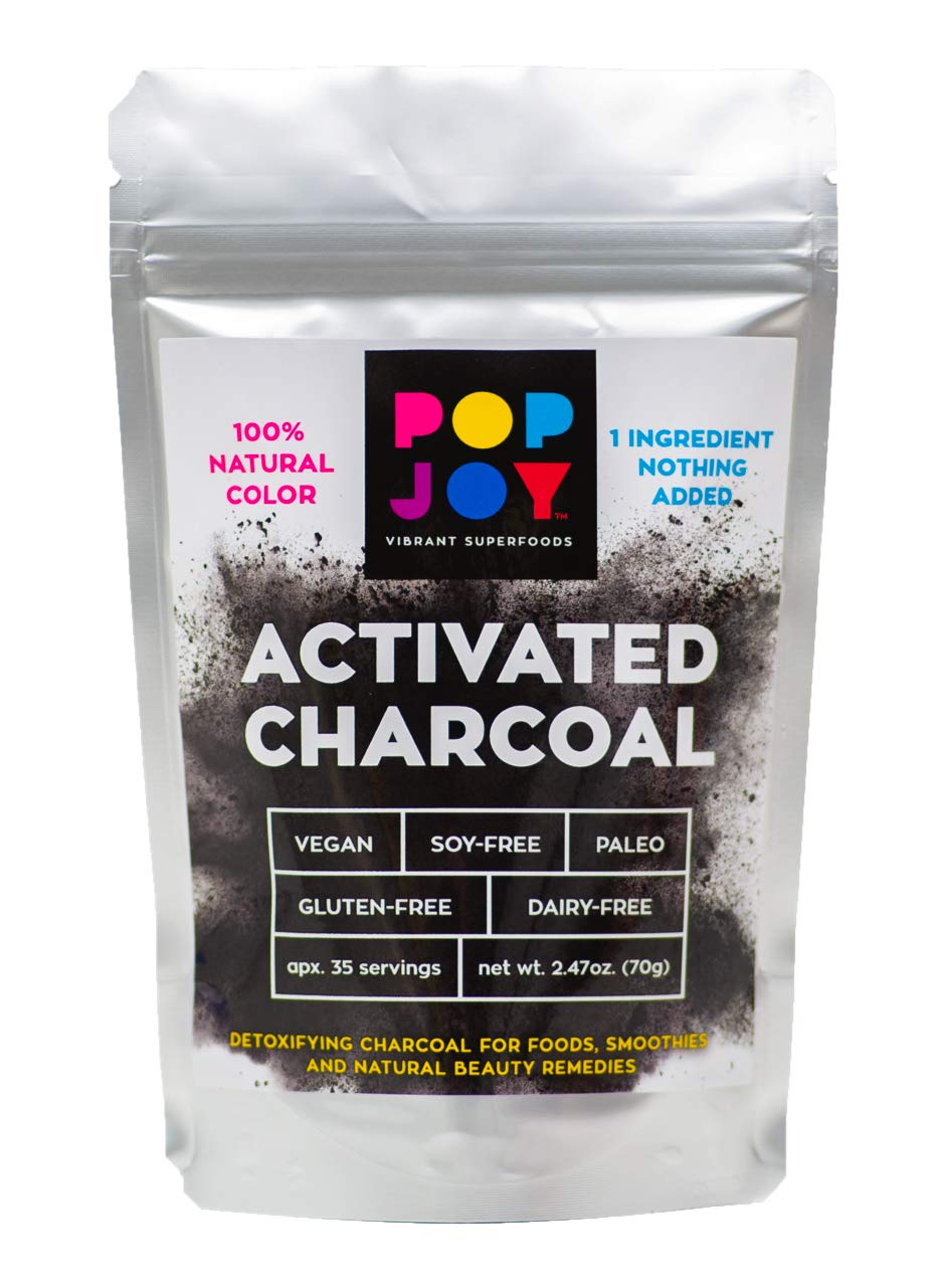 POP JOY Activated Coconut Charcoal Powder - 1 oz
