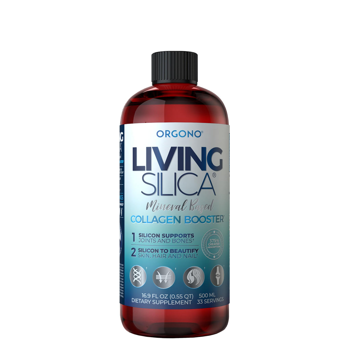 Living Silica ORGONO Collagen Booster Liquid - 16.9 Fl Oz