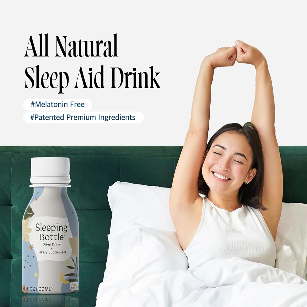 Sleeping Bottle Sleep Aid Drink Melatonin Free Vegan - 10 Pack - image 2