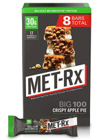 MET-Rx Big 100 Crispy Apple Pie Protein Bar - 8 Count