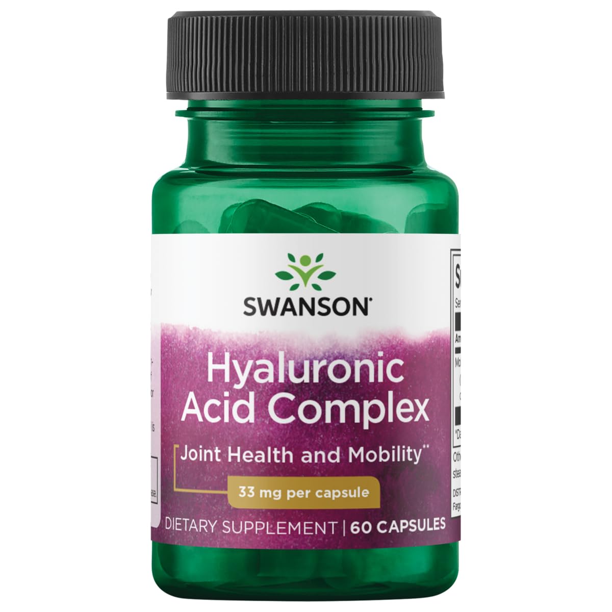 Swanson Hyaluronic Acid Complex 33 mg - 60 Capsules
