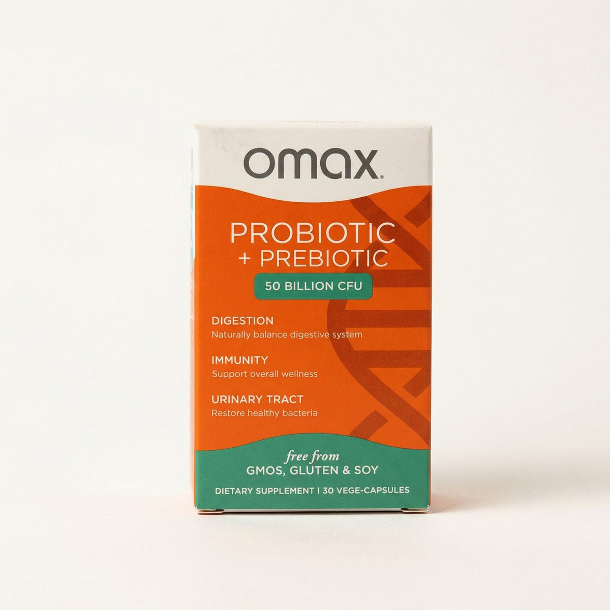 Omax3 Probiotic & Prebiotic 50B CFU Digestive Support - 30 Capsules