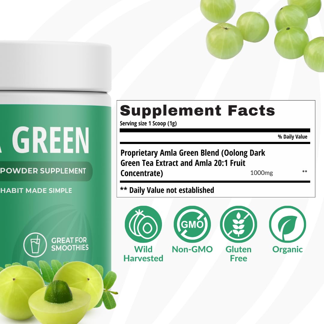 Amla Powder & Green Tea Superfood Supplement