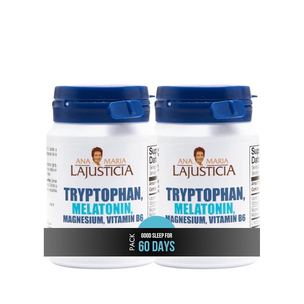 Ana María Lajusticia Tryptophan Magnesium B6 Melatonin - 60 Tablets