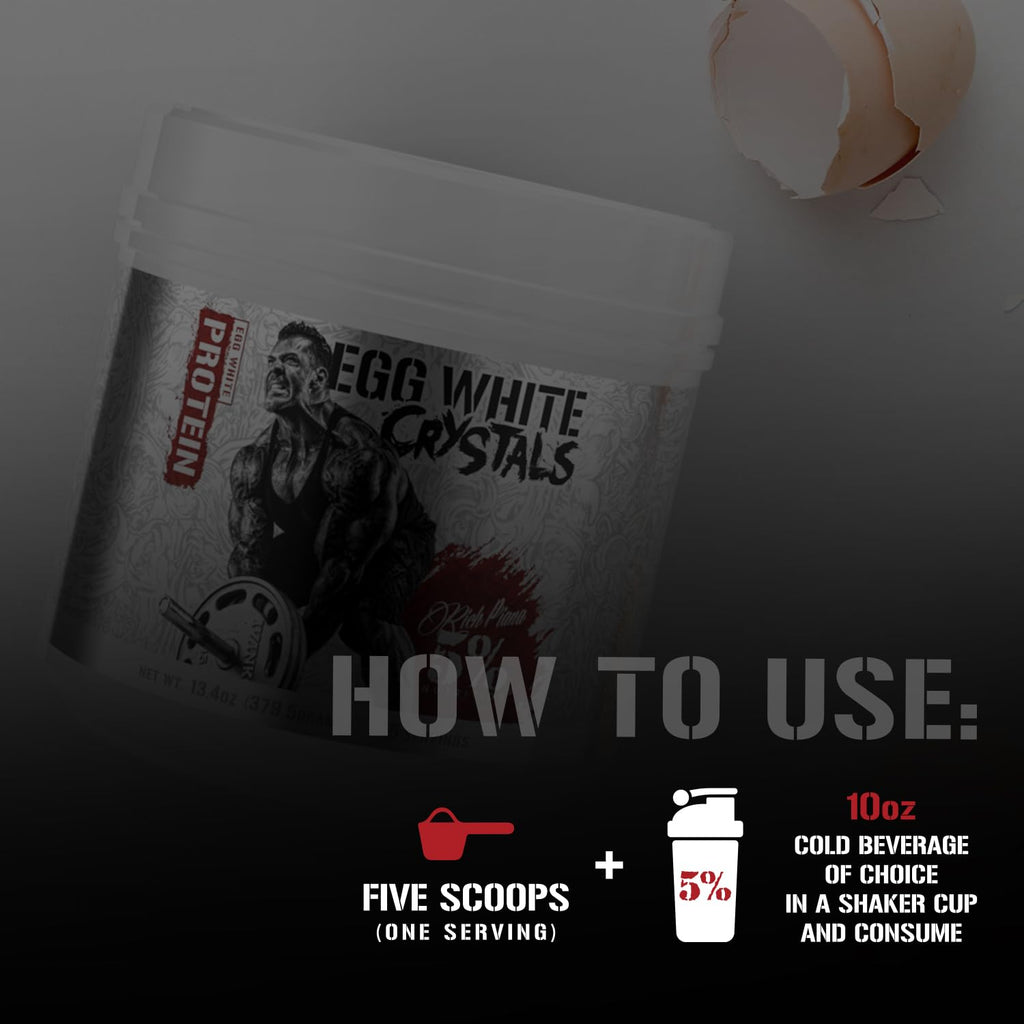 5% Nutrition Egg White Crystals Pure Protein Powder - 13.4 oz - image 4