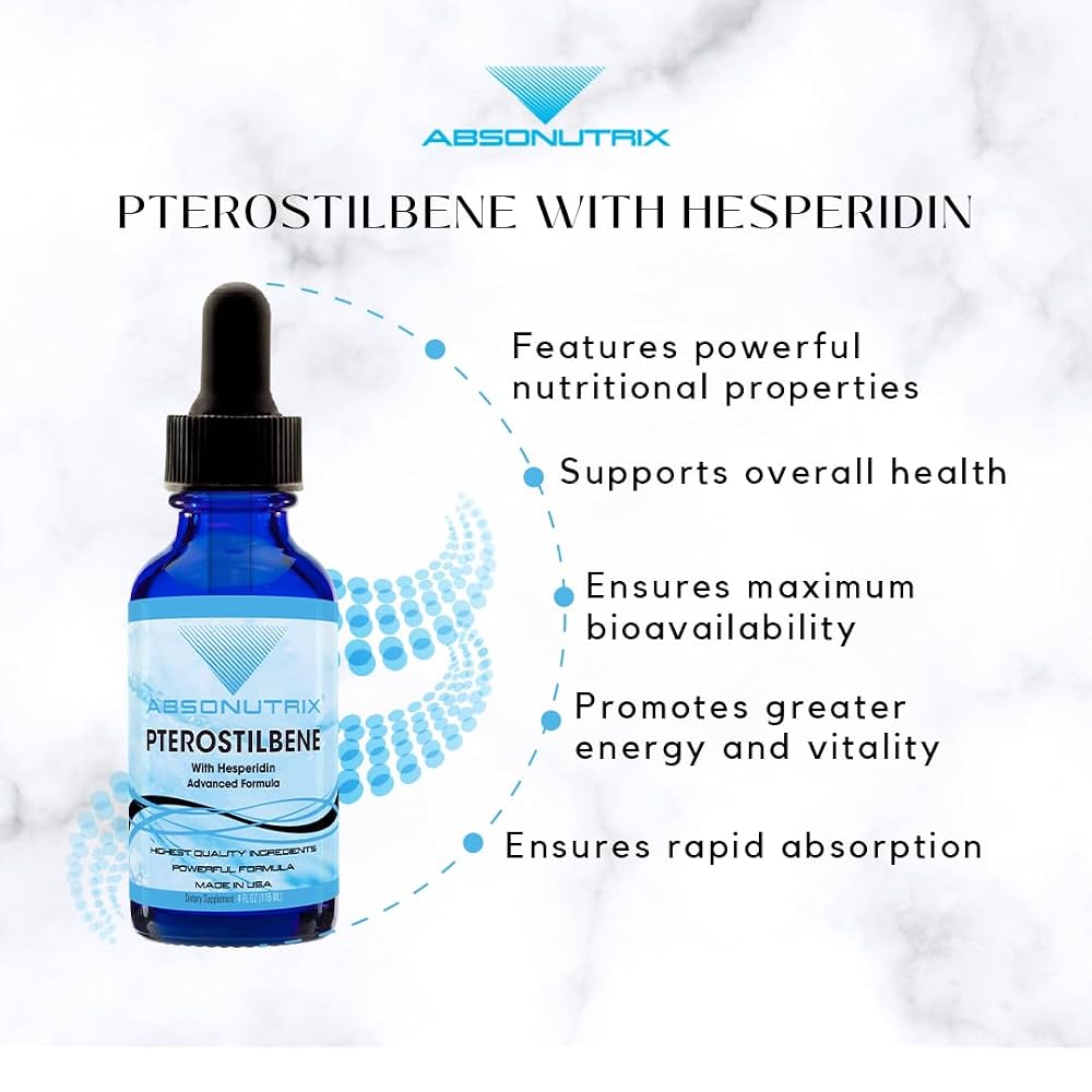 Absonutrix Pterostilbene with Hesperidin 390 mg Liquid - 4 Fl Oz - image 7