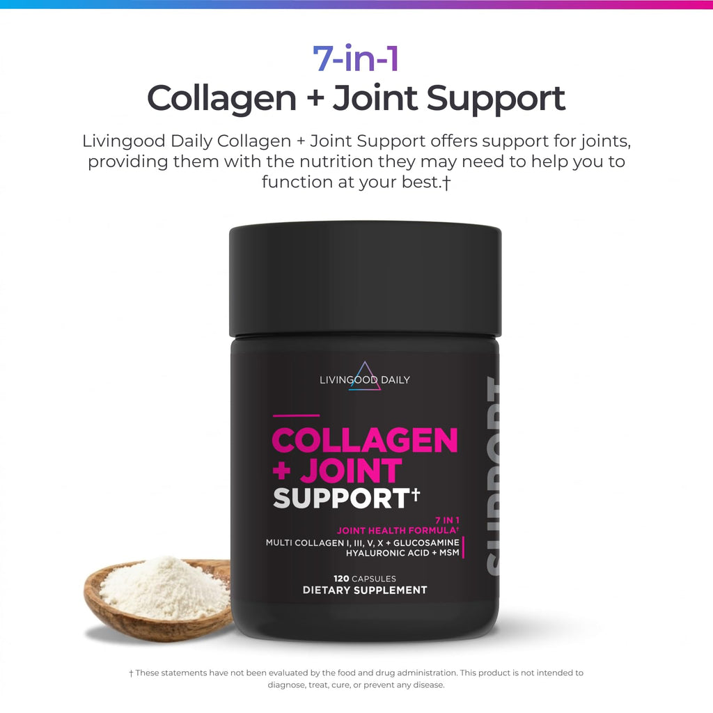 Livingood Daily Multi Collagen Peptides Joint Support - 120 Capsules - image 3