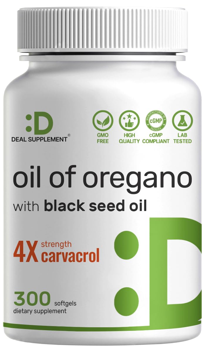 DEAL SUPPLEMENT Oil of Oregano Softgels with Black Seed Oil - 300 Count