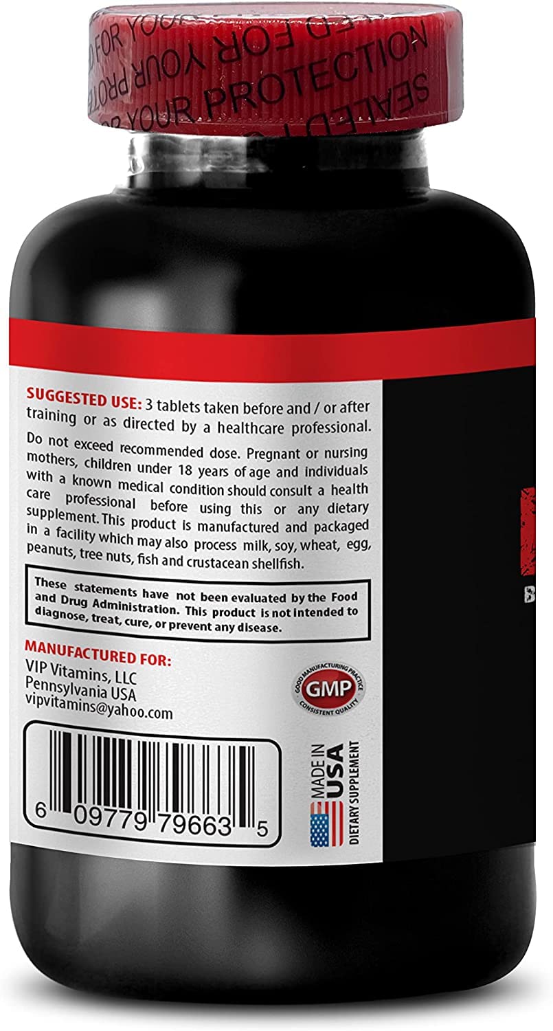 VIP Supplements BCAA 3000 MG Branched Chain Amino Acid - 120 Tablets - image 6