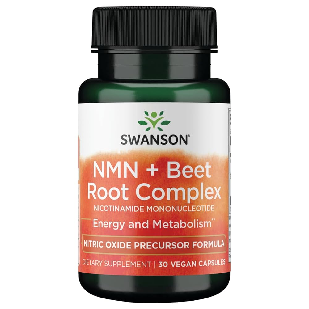 Swanson NMN + Beet Root Complex - 30 Vegan Capsules