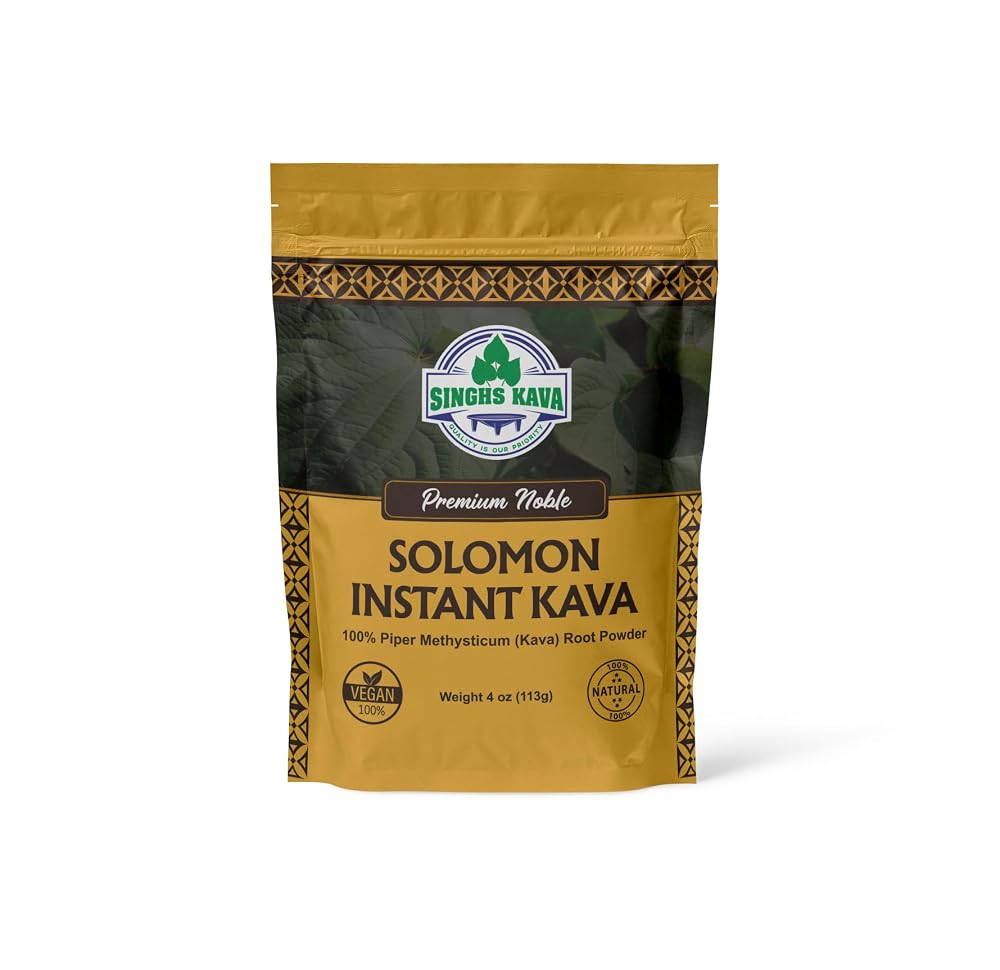 SINGHS Micronized Instant Kava Powder Solomon Kava - 4 oz