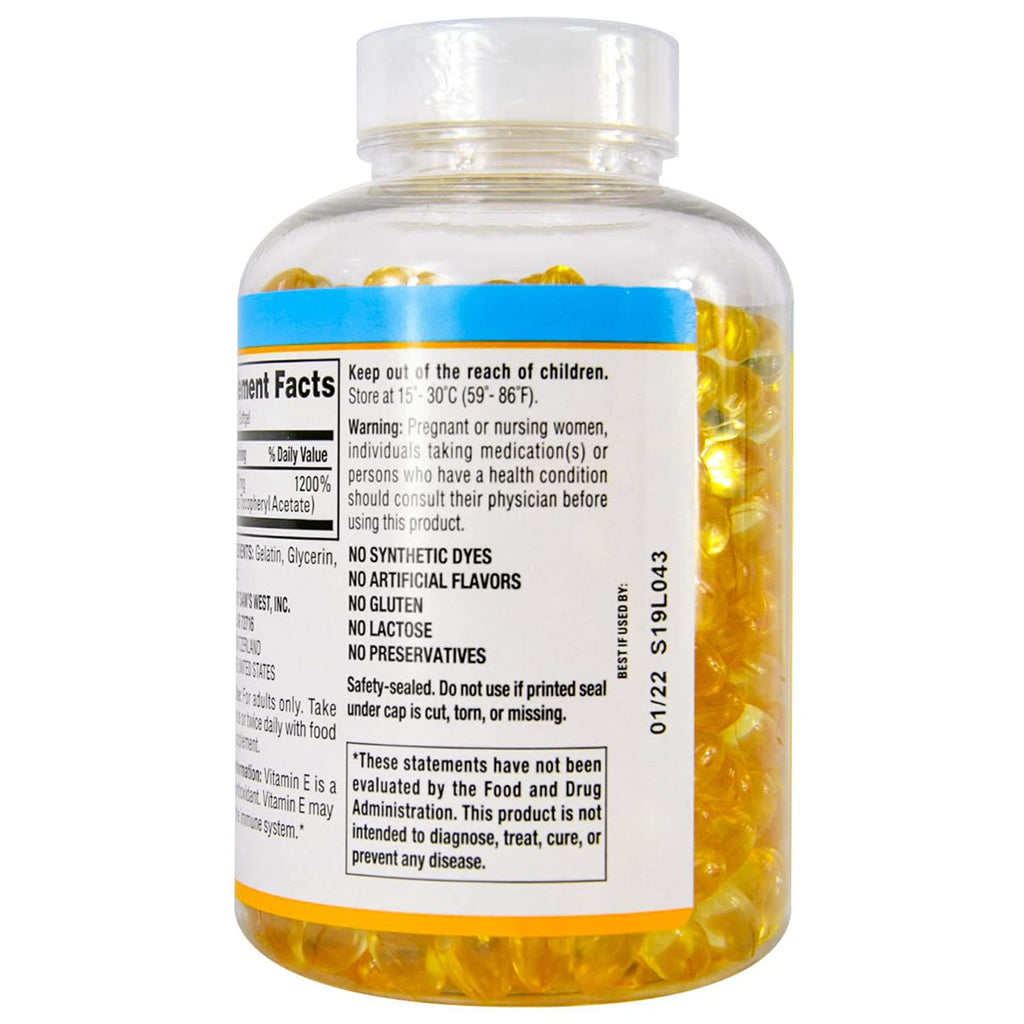 MEMBER´S MARK Member's Mark Vitamin E 180mg - 500 Softgels - image 4