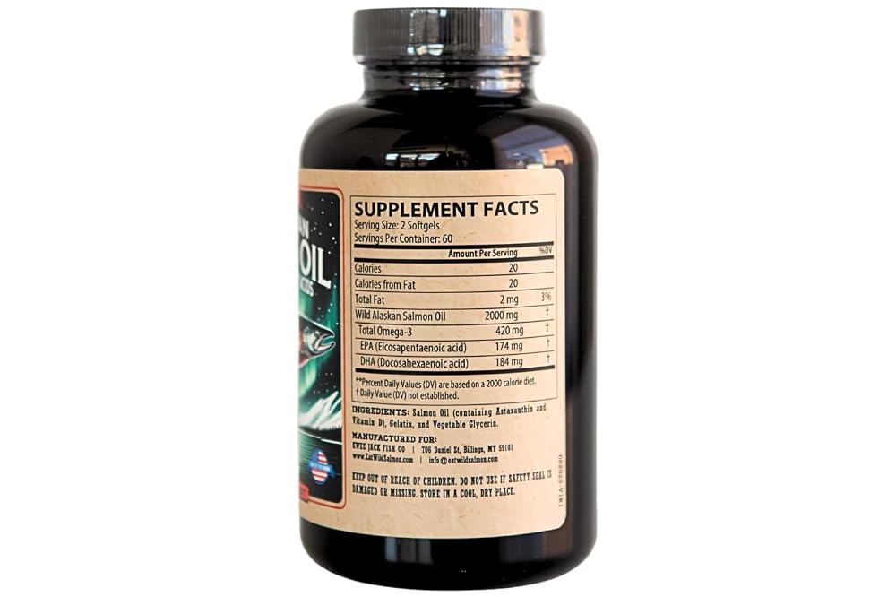 Kwee-Jack Wild Alaskan Salmon Fish Oil Omega-3 - 120 Softgels - image 4