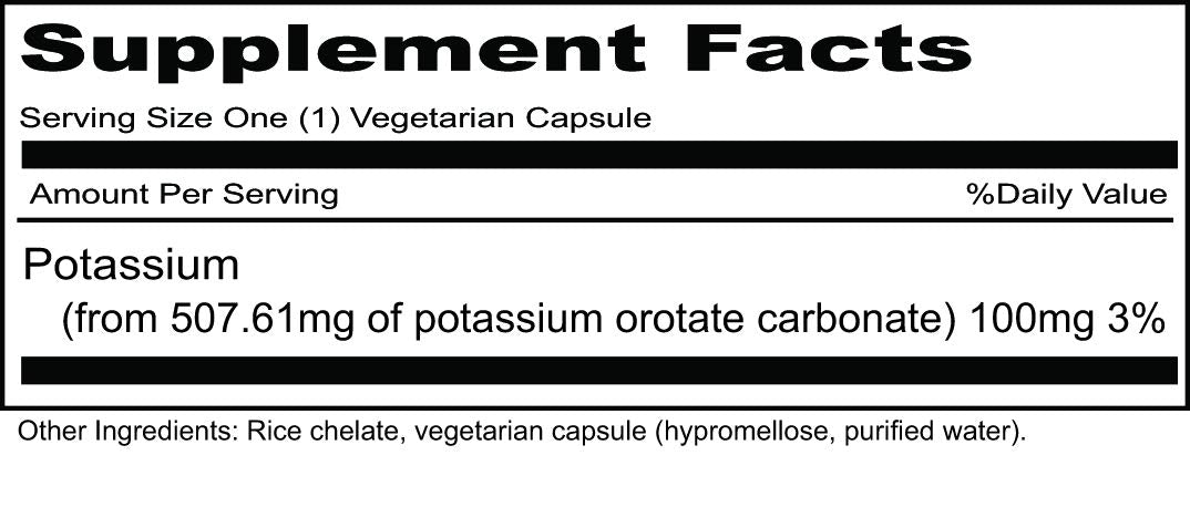 Priority One Potassium Orotate Vegetarian Capsules - 100 Count - image 2
