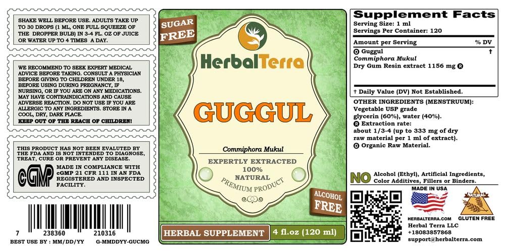 Herbal Terra LLC Guggul (Commiphora Mukul) Tincture