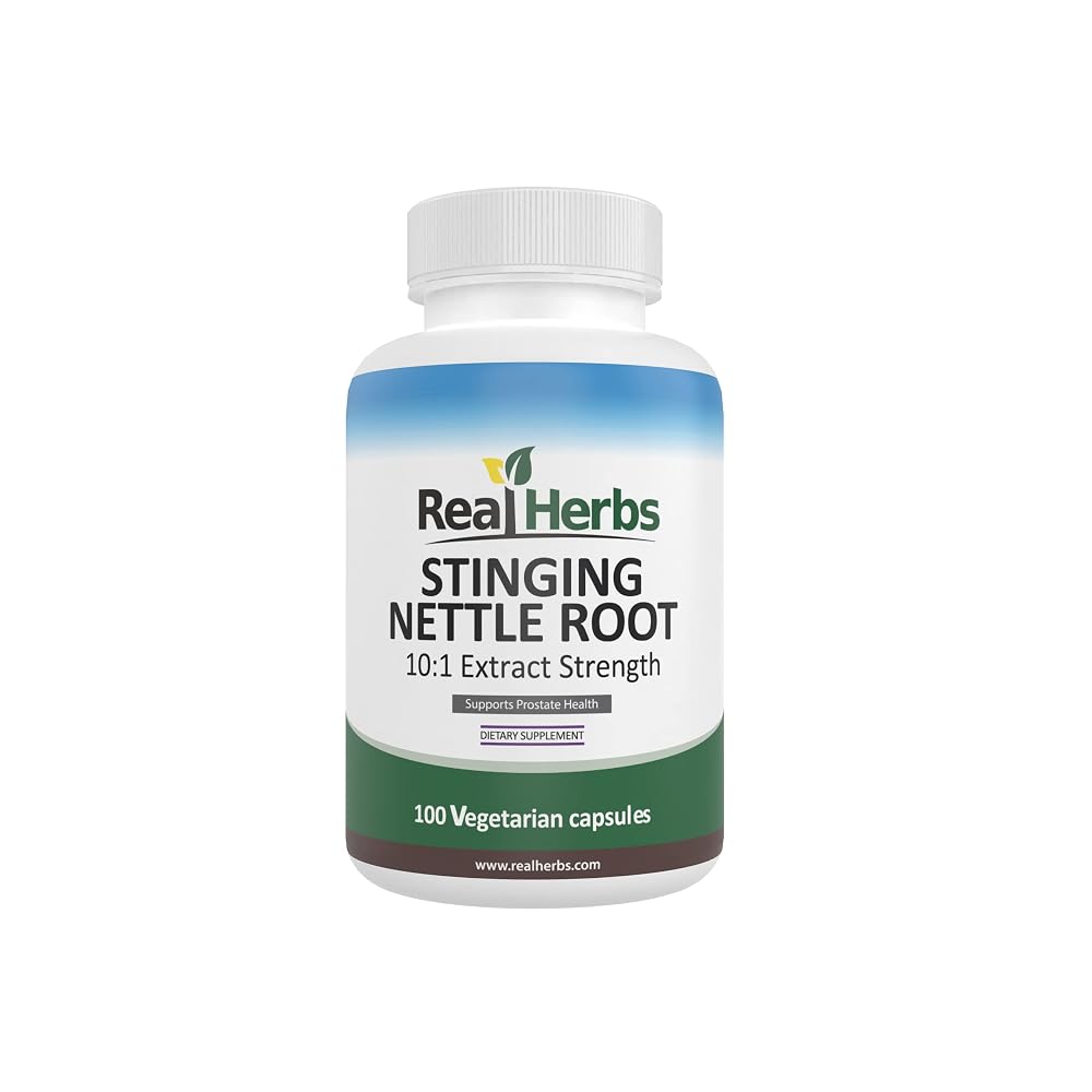 Real Herbs Stinging Nettle Root Extract 750mg - 100 Vegetarian Capsules