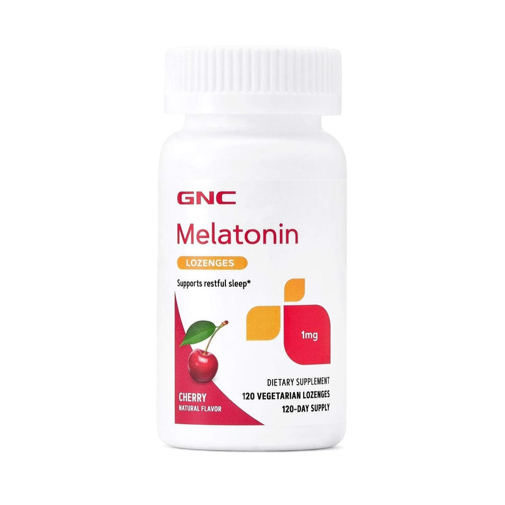 GNC Melatonin 1mg Cherry Lozenges for Sleep - 120 Count