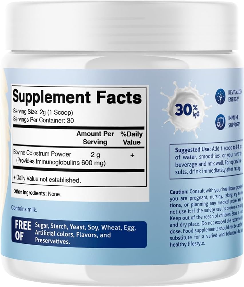 Vitamatic Bovine Colostrum 30% IgG Powder - 60 Grams - image 7