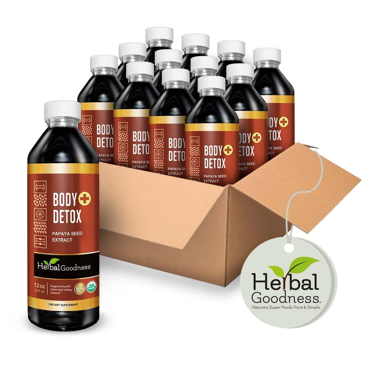 Herbal Goodness Body Detox Plus Colon Cleanser - 12 Pack