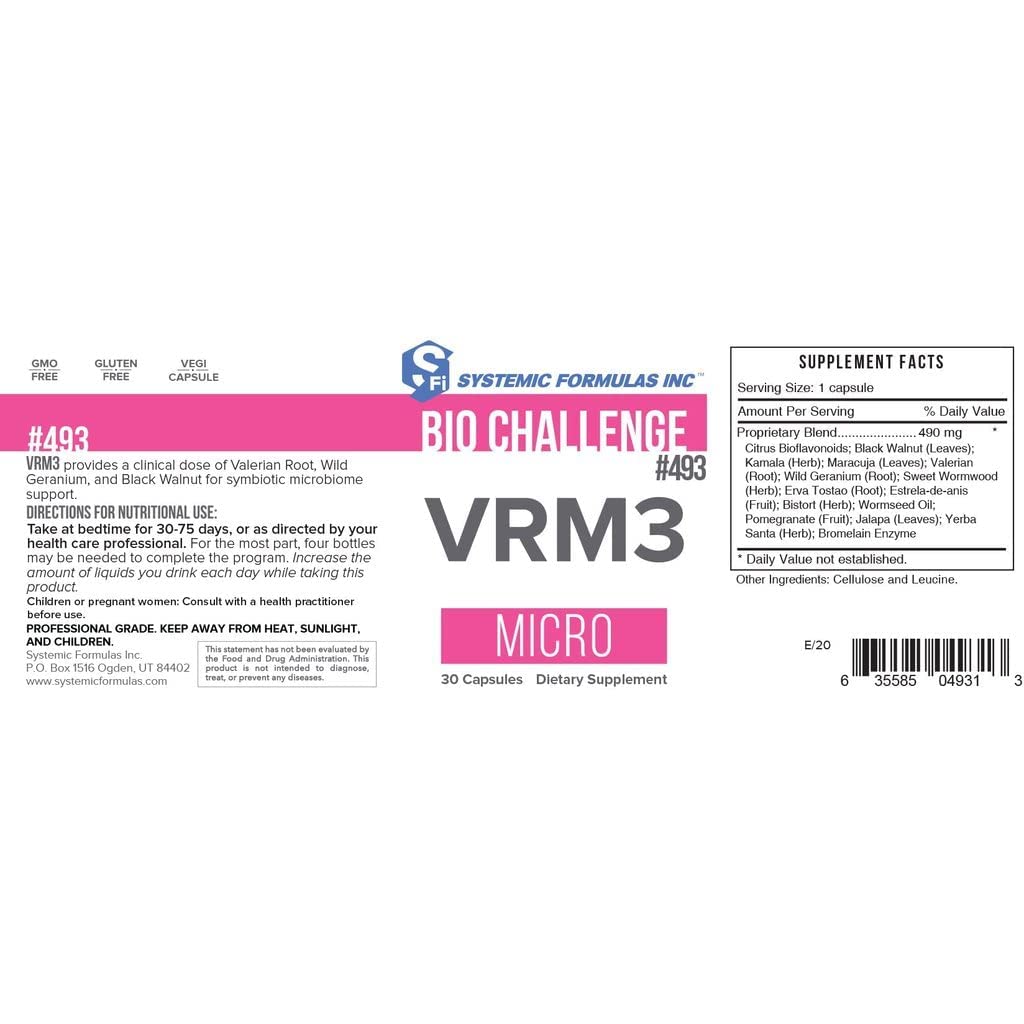 Systemic Formulas Bio Challenge VRM3 - 30 Capsules - image 4