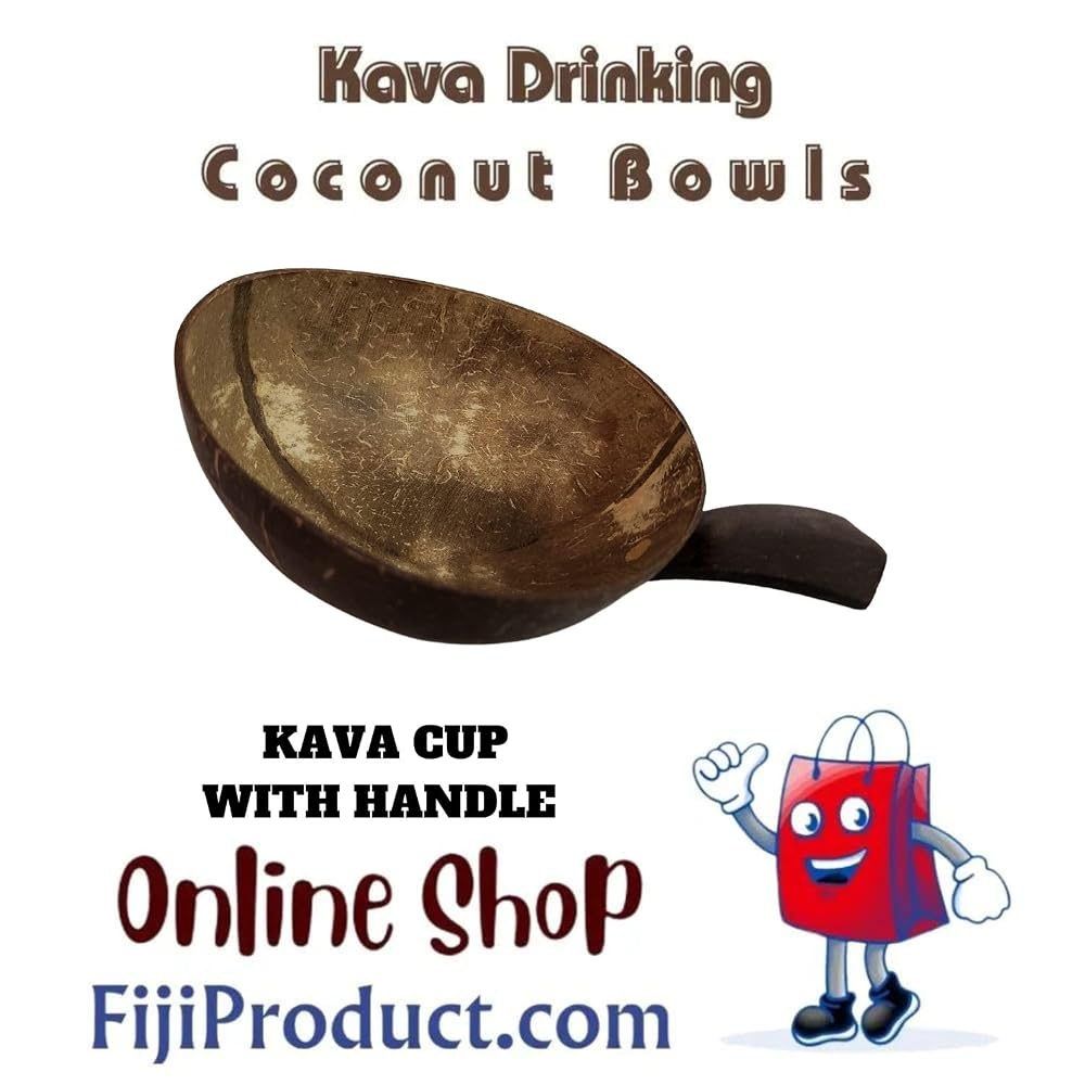 FIJIAN MADE Authentic Kava Drinking Cup Natural Coconut Shell - 3 Count - image 3