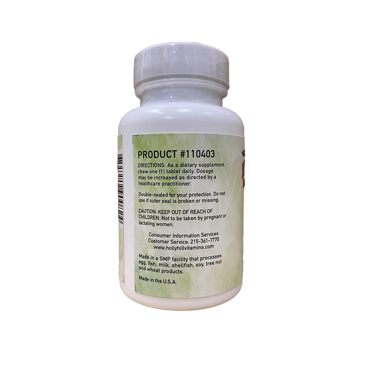 Holly Hill Health Foods D3 + K2 Formula - 90 Vegetarian Tablets - image 3