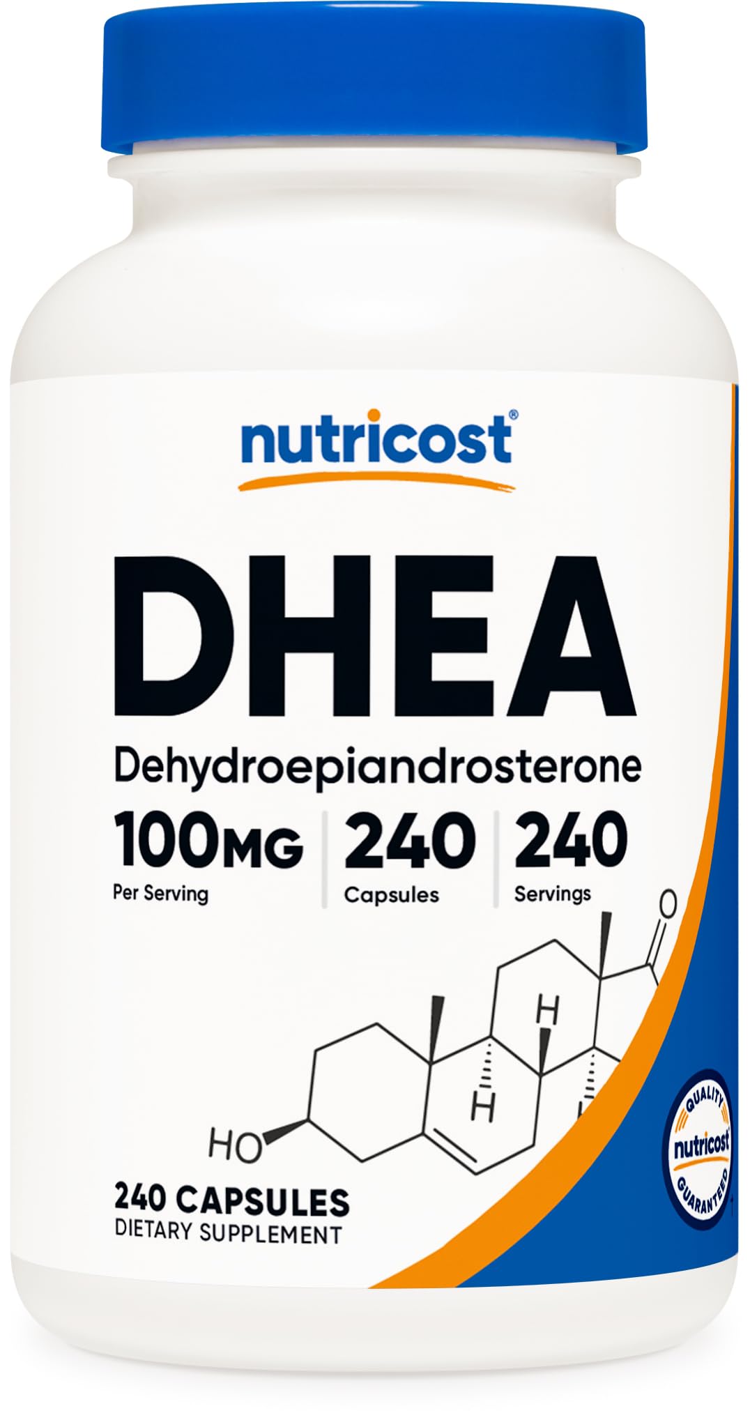 Nutricost DHEA 100mg Capsules - Gluten Free
