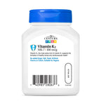 21st Century Vitamin K2 MK-7 100mcg Bone & Heart Support - 110 Capsules - image 6
