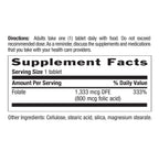 Country Life Folate 800 mcg Folic Acid - 100 Tablets - image 5