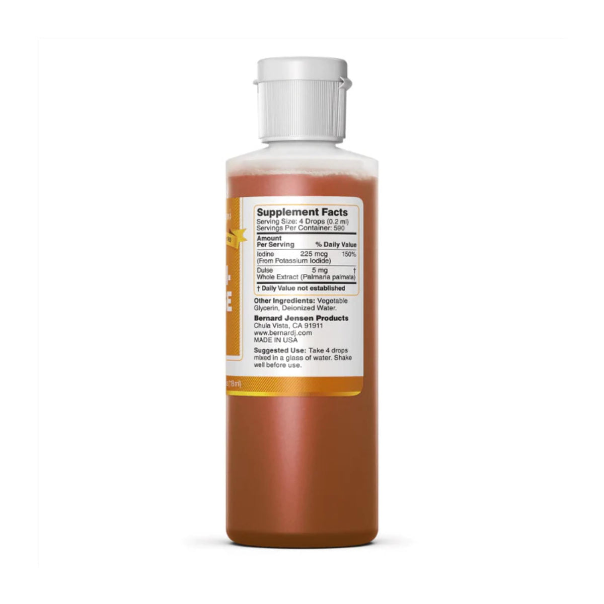 Bernard Jensen's Liqui-Dulse Iodine Liquid - 4 fl oz - image 4