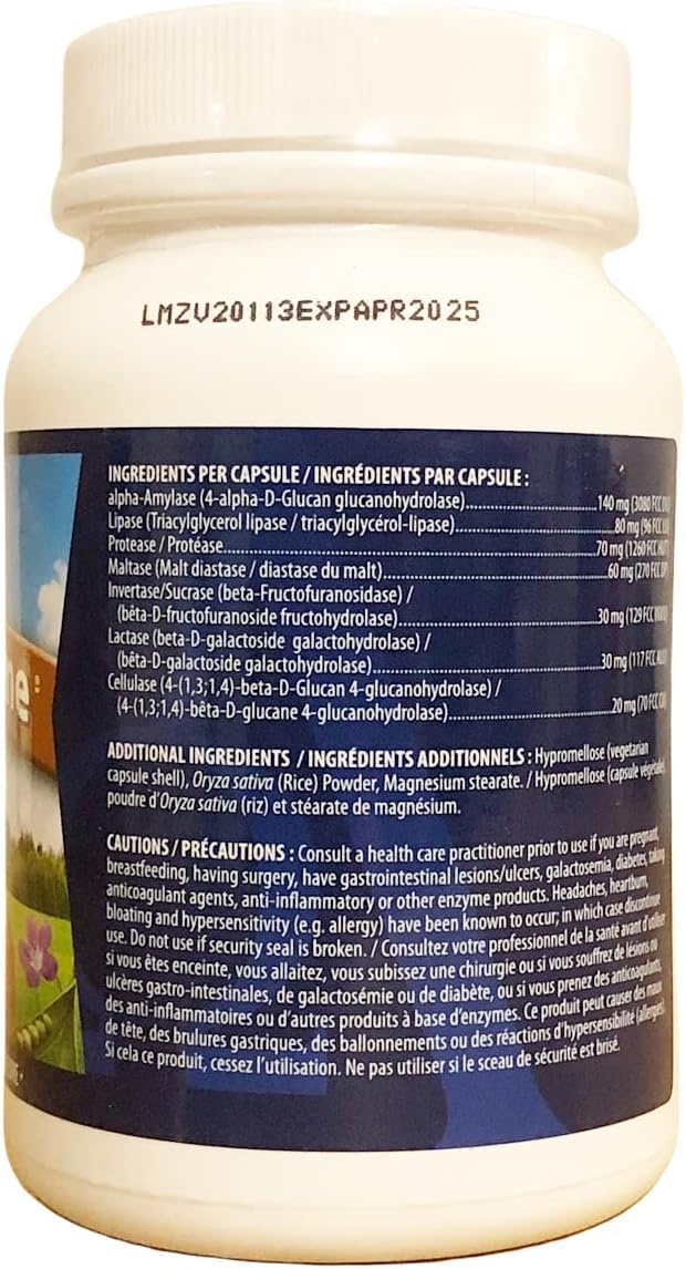 NewRoots Omega Alpha Multi-Zyme Digestive Enzyme - 180 Capsules - image 5