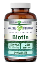 Amazing Nutrition Biotin 15000 Mcg - 240 Tablets
