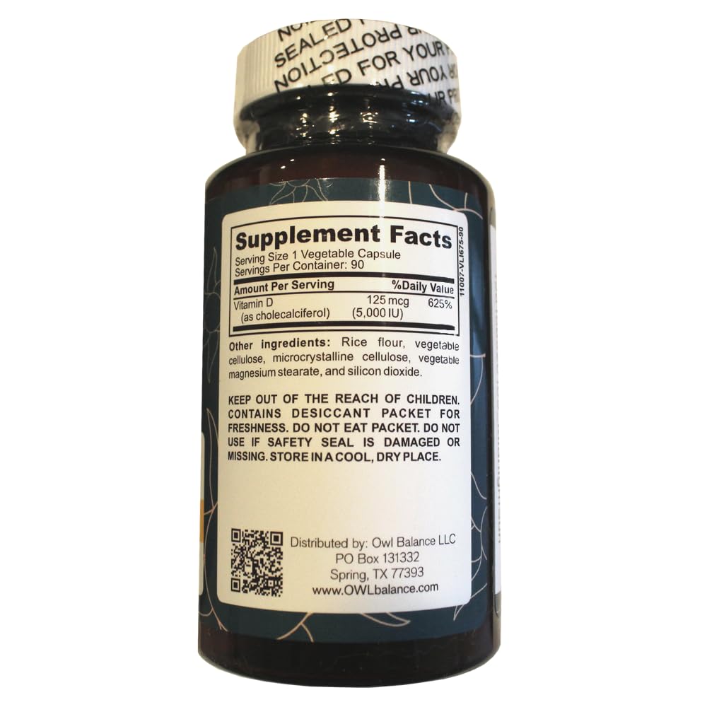OWL Balance Midnight Sun D3 Vitamin D3 Supplement - 90 Capsules - image 4