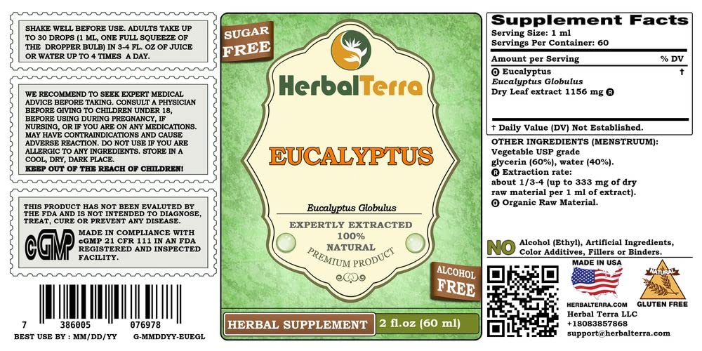 Herbal Terra LLC Eucalyptus (Eucalyptus Globulus) Tincture