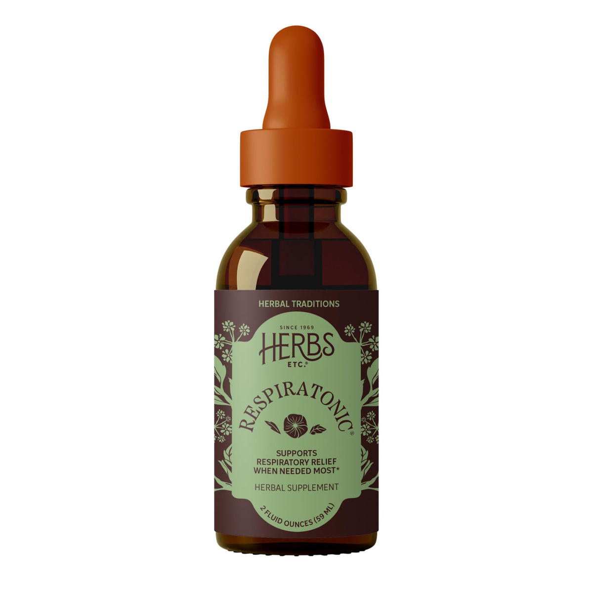 Herbs Etc. Respiratonic Liquid Extract for Lung Health - 2 fl oz