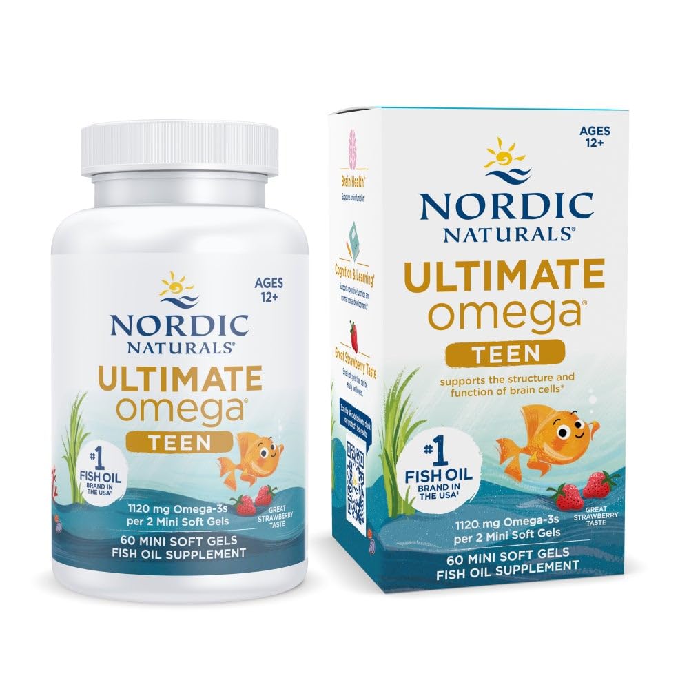 Nordic Naturals Ultimate Omega 2X Teen 1120mg EPA+DHA - 60 Softgels
