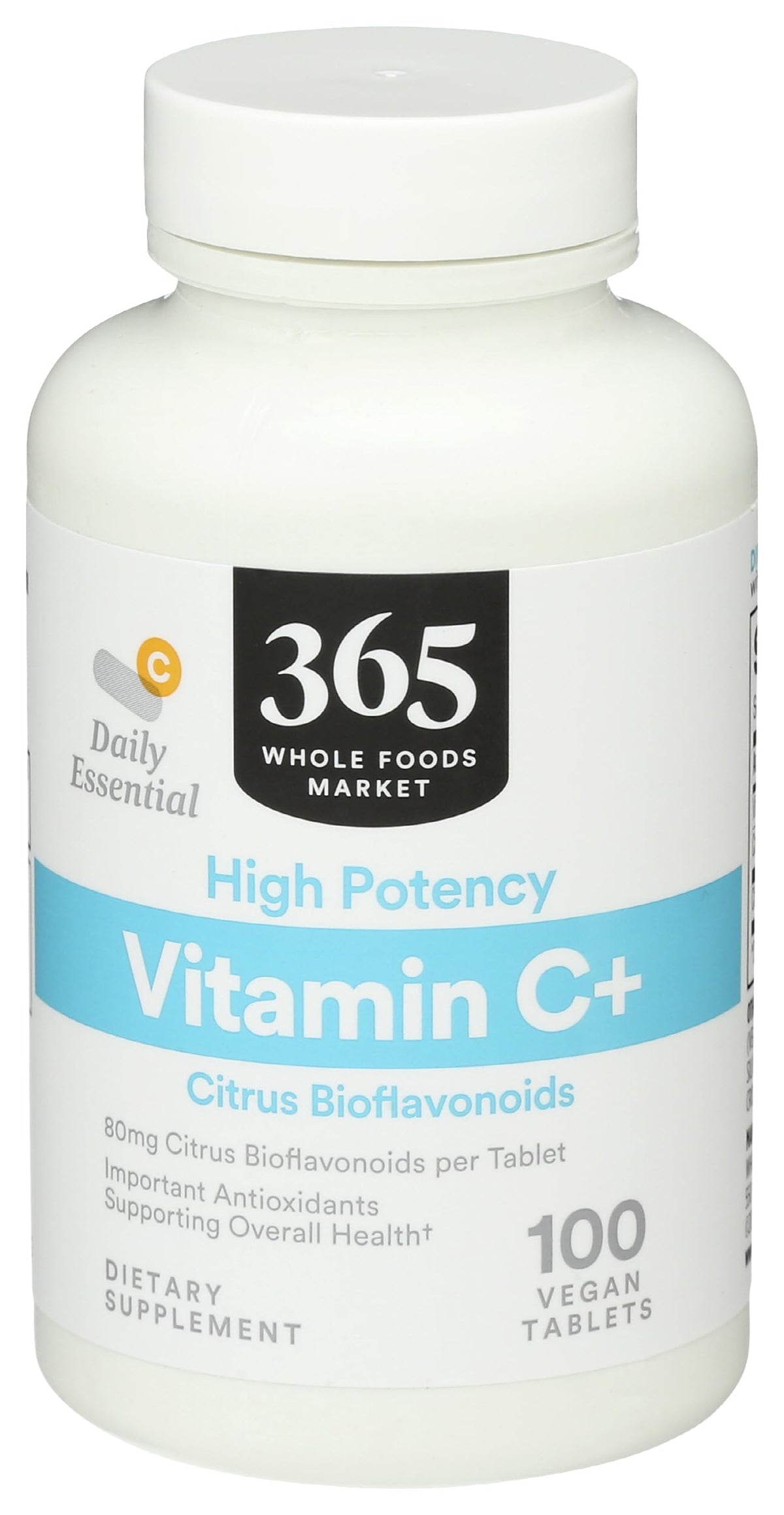 365 by Whole Foods Market High Potency Vitamin C+ - 100 Tablets