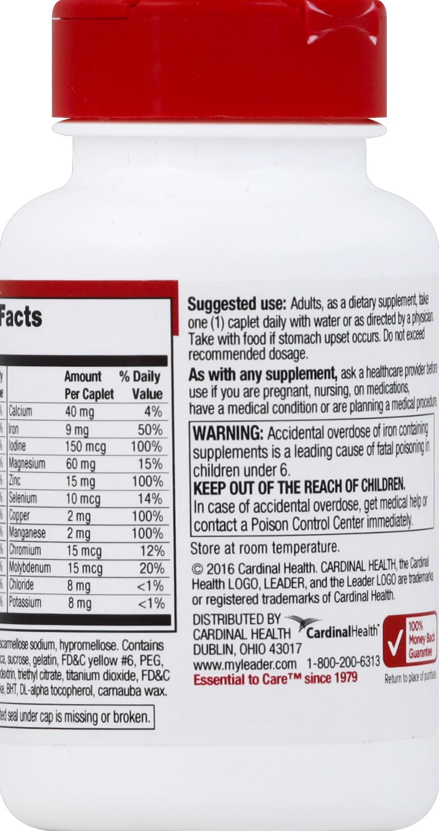 Leader Therapeutic-M Multi-Mineral Caplets - 260 Count - image 4