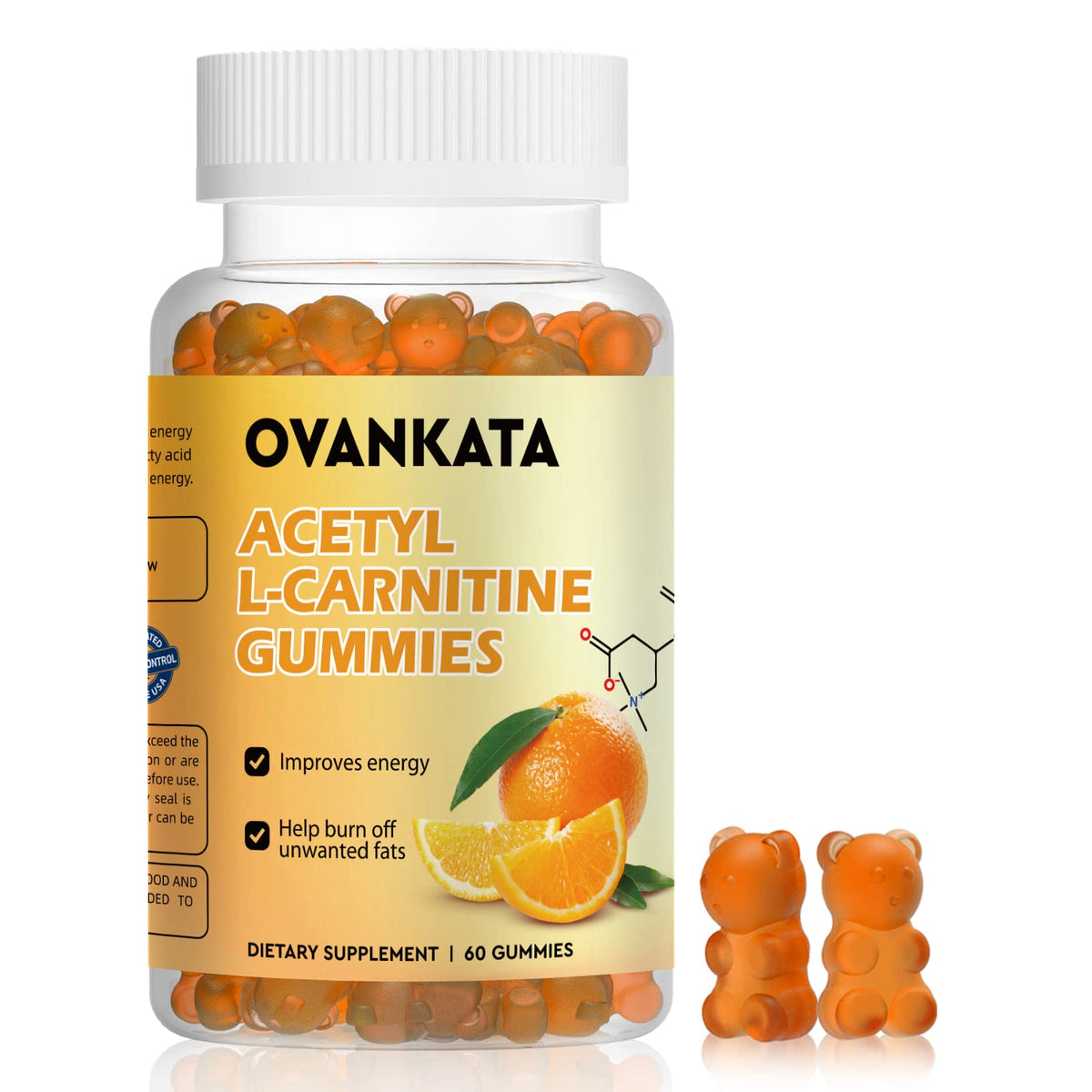 Ovankata Acetyl L-Carnitine Gummies 1500mg - 60 Count