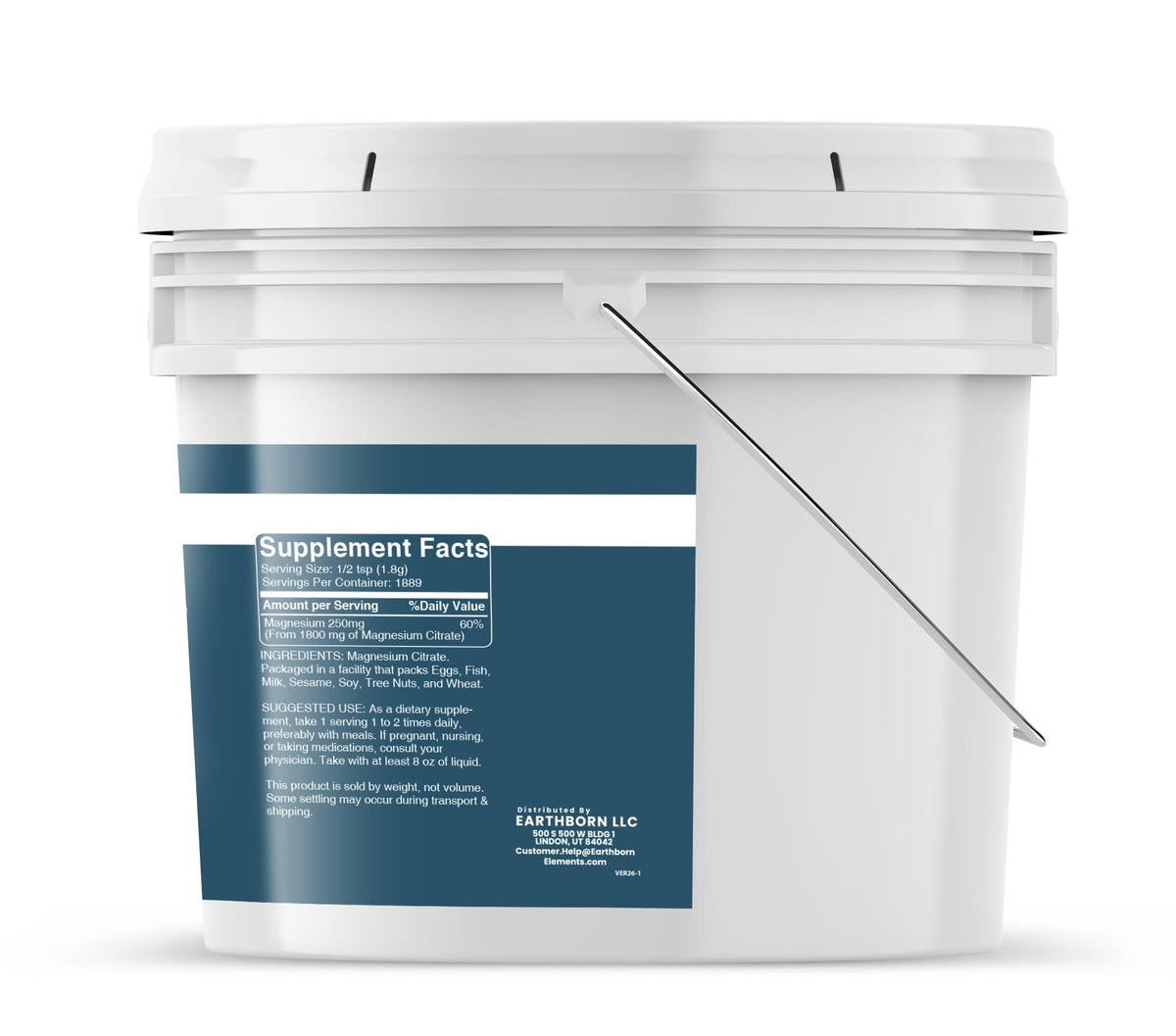 Earthborn Elements Magnesium Citrate Powder - 120 Ounce - image 3