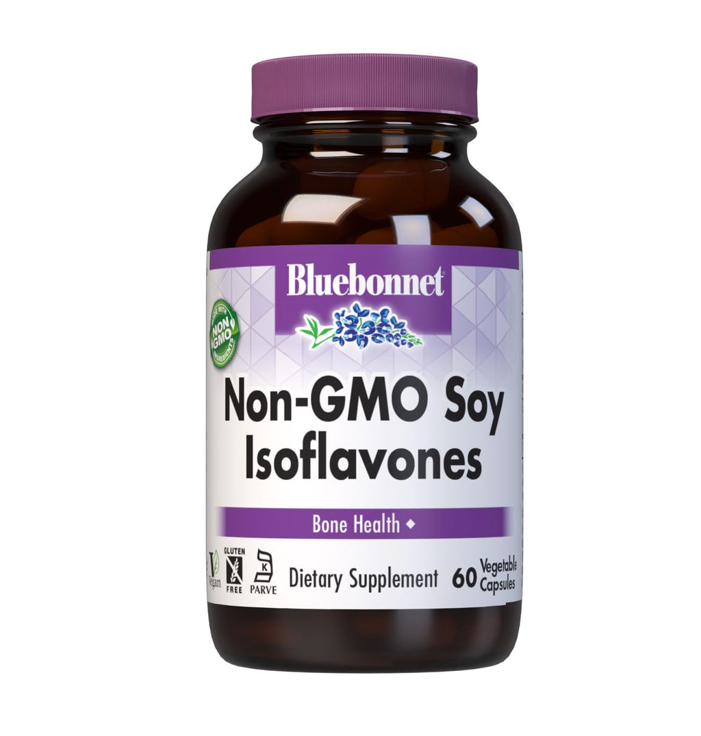 BlueBonnet Non-GMO Soy Isoflavones Bone Health - 60 Vegetable Capsules