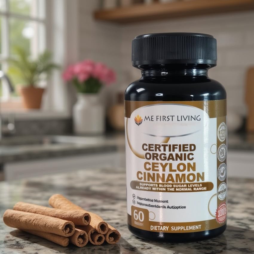 Me First Living Ceylon Cinnamon 1000mg Metabolism Support - 60 Tablets - image 8