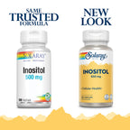 SOLARAY Inositol Supplement 500mg - 100 Vegetarian Capsules - image 2