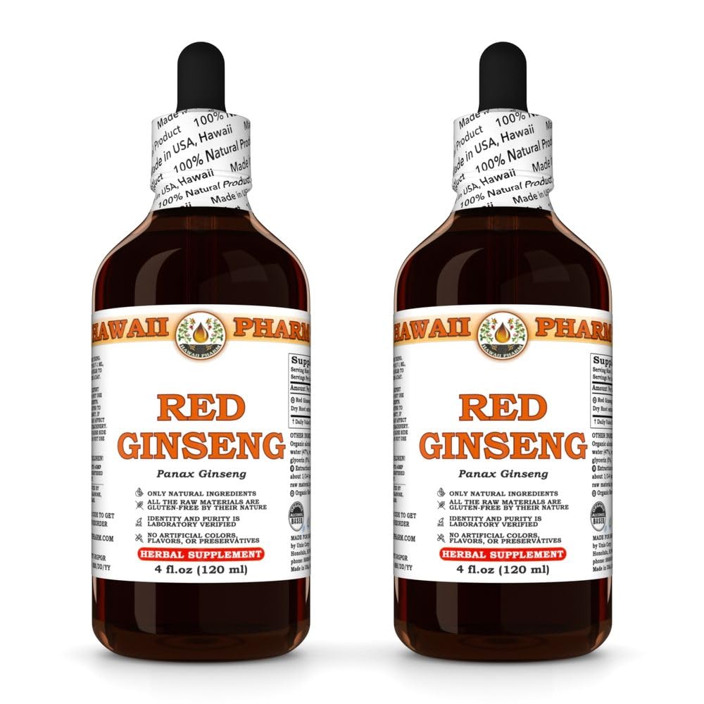 Hawaii Pharm Red Ginseng (Panax Ginseng) Liquid Extract